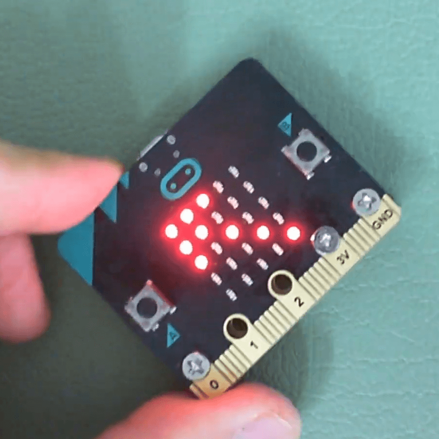 마이크로비트 : 나침반(no delay) - 자바실험실